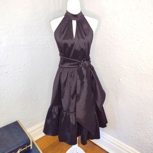 NWT New York & Co Black Taffeta Party Dress Size Small